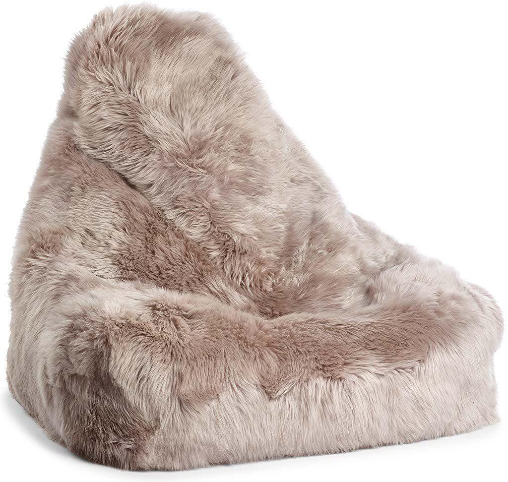 Sitzsack Stuhl aus Lammfell