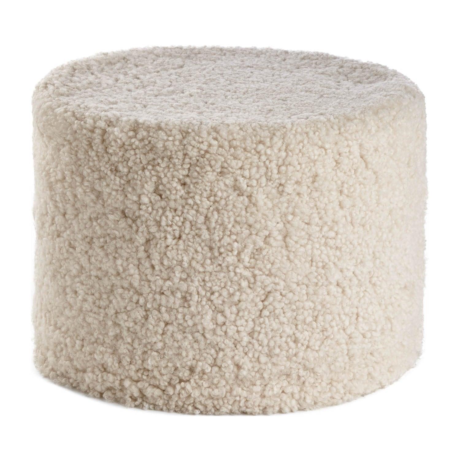 Pouf aus Kurzhaar Lammfell
