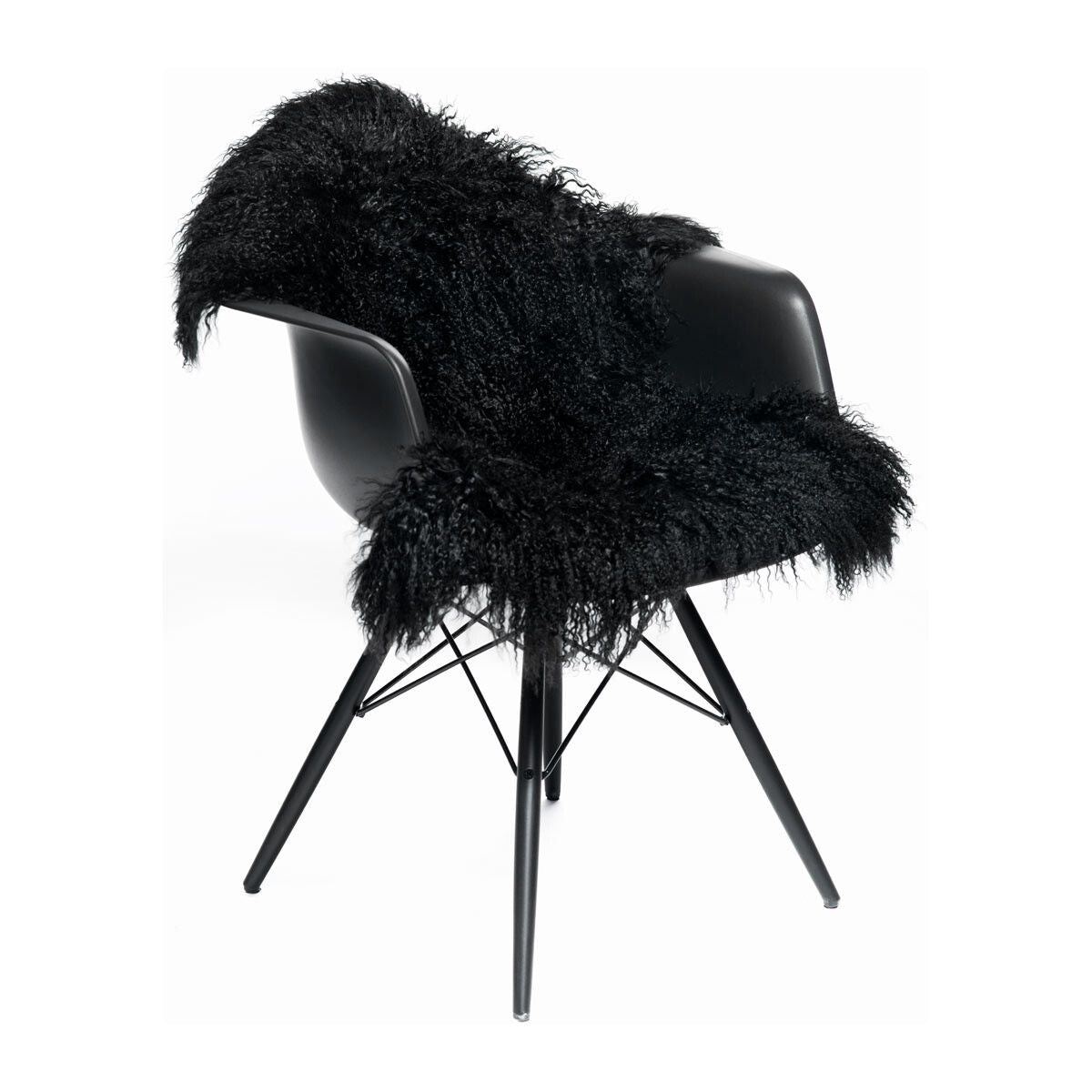 Lammfell Premium | Tibet | 85x50 cm  Schwarz