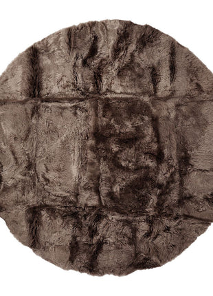 Lammfell Teppich Premium | Langhaar | Neuseeland | D180 & D250 cm Walnuss