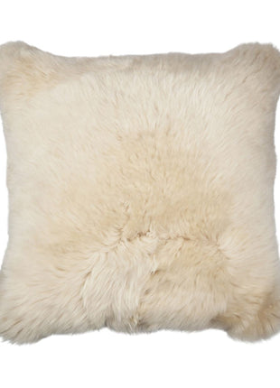 Fellkissen | Langhaar | Neuseeland | 50x50 cm Leinen