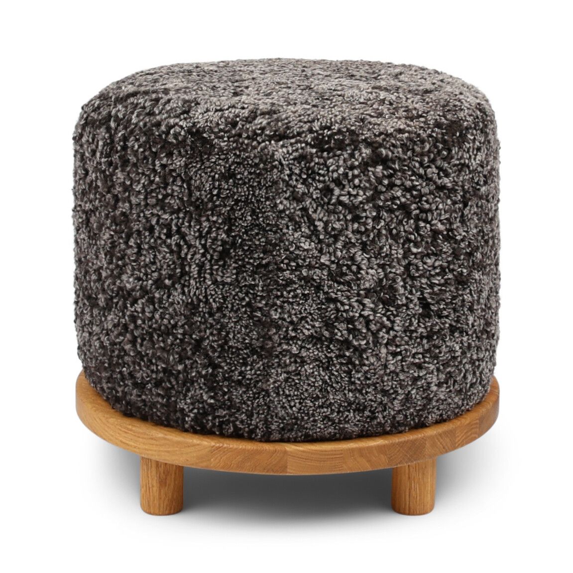 Simon Pouf | Kurzhaar | Neuseeland | D46x52 cm Cappuccino