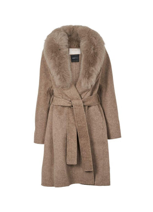 Lucia Mantel | Wolle, Fuchs Taupe