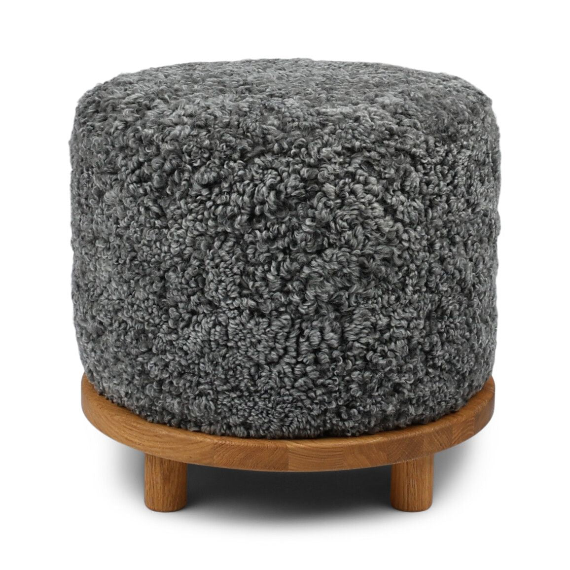 Simon Pouf | Kurzhaar | Neuseeland | D46x52 cm Grafit