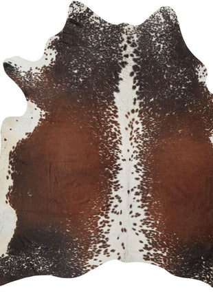Unika Kuhfell | Dunkelbraun/Rot | 2,9 qm