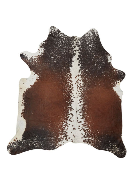 Unika Kuhfell | Dunkelbraun/Rot | 2,9 qm