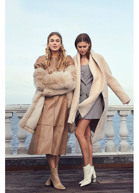 Villa Schal | Doubleface Moosgrün