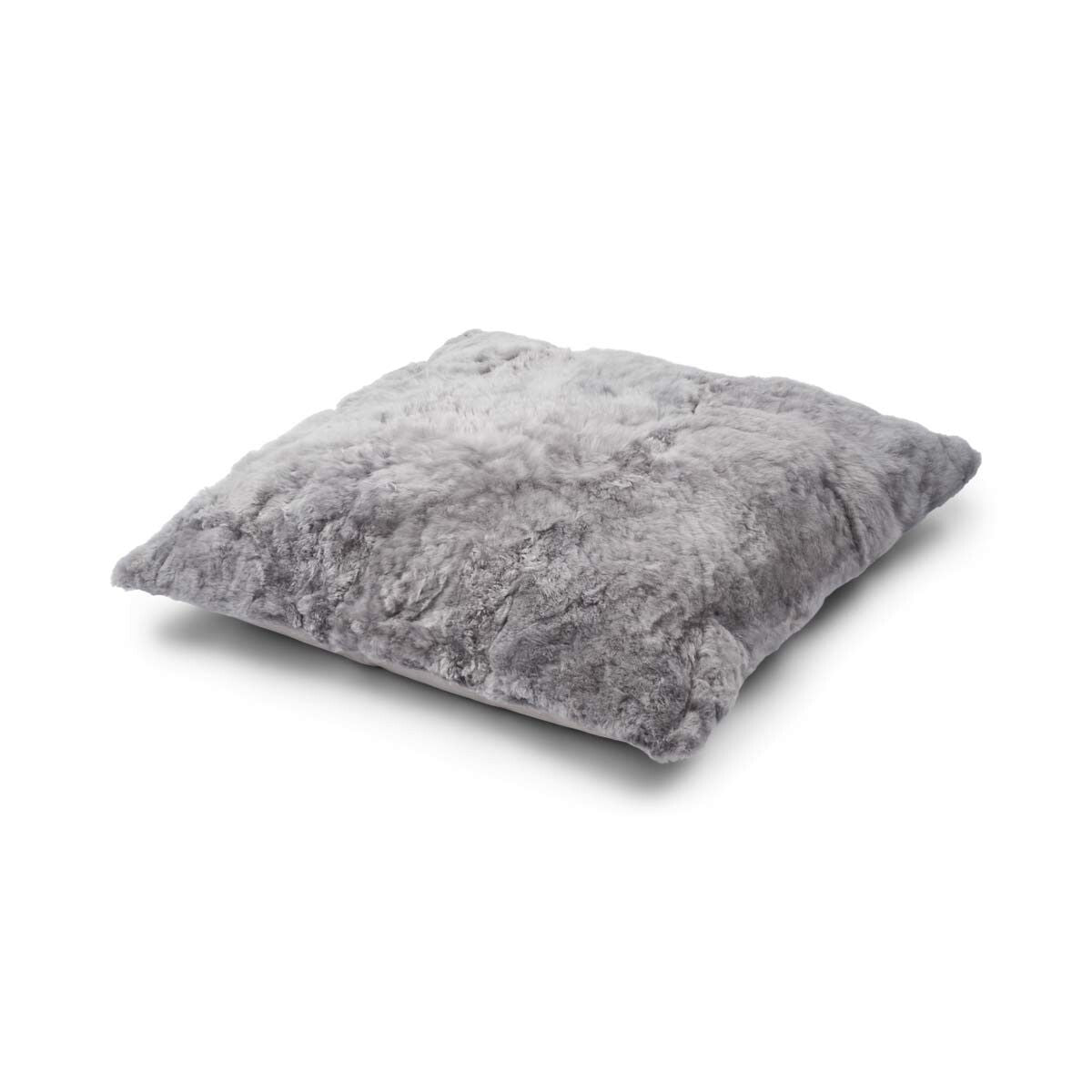 Maxi Float Wollkissen | Alpaka Wolle | Einseitig | 130x180 cm Eschegrau/Hellgrau