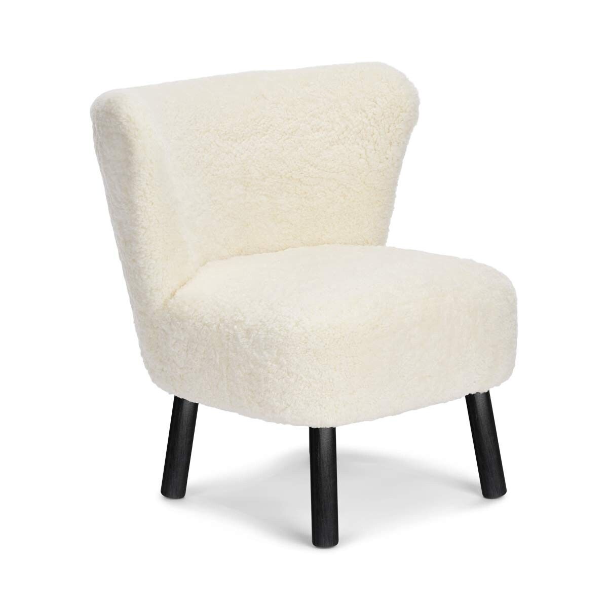 Emily Loungestuhl | Kurzhaar | Design Möbel Weiß