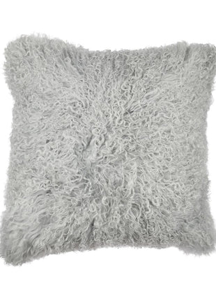 Fellkissen | Tibet | 50x50 cm Hellgrau
