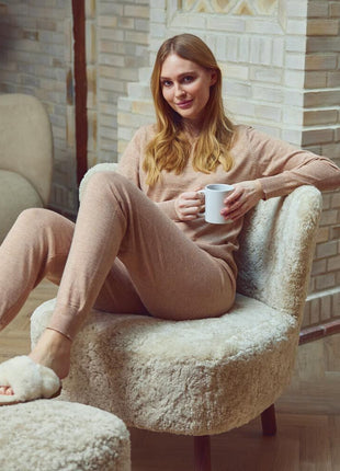 Emil Loungesessel | Premium Lammfell | Kurzhaar Anthrazit