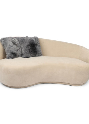 Fellkissenbezug | Langhaar | Neuseeland | 40x40 cm Stahl