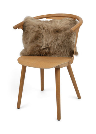 Fellkissen | Langhaar | Neuseeland | 35x45 cm Taupe