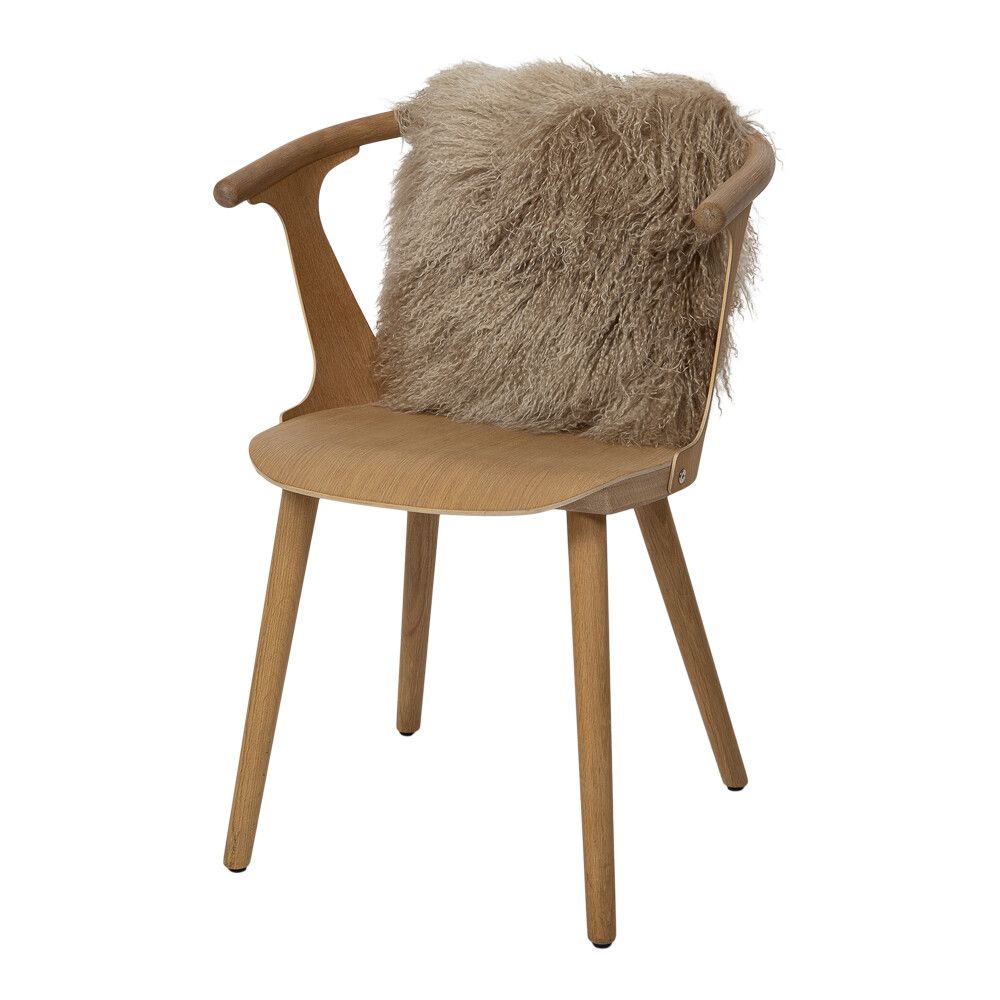 Schaffellkissen | Tibet | 40x40 cm Sand Taupe