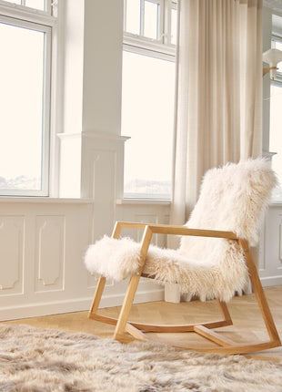 Schaukelstuhl | Tibet | Skandinavischer Design Eiche natürliches Öl