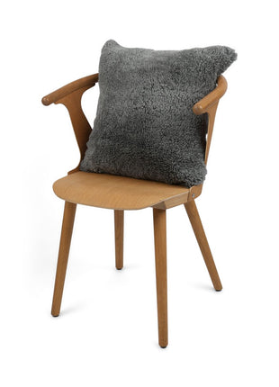 Fellkissen | Kurzhaar | Neuseeland | 50x50 cm Skandinavisch Hellgrau