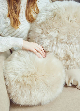 Angelite Kissenball | Langhaar | Neuseeland | D25/30/35 cm Schwarz