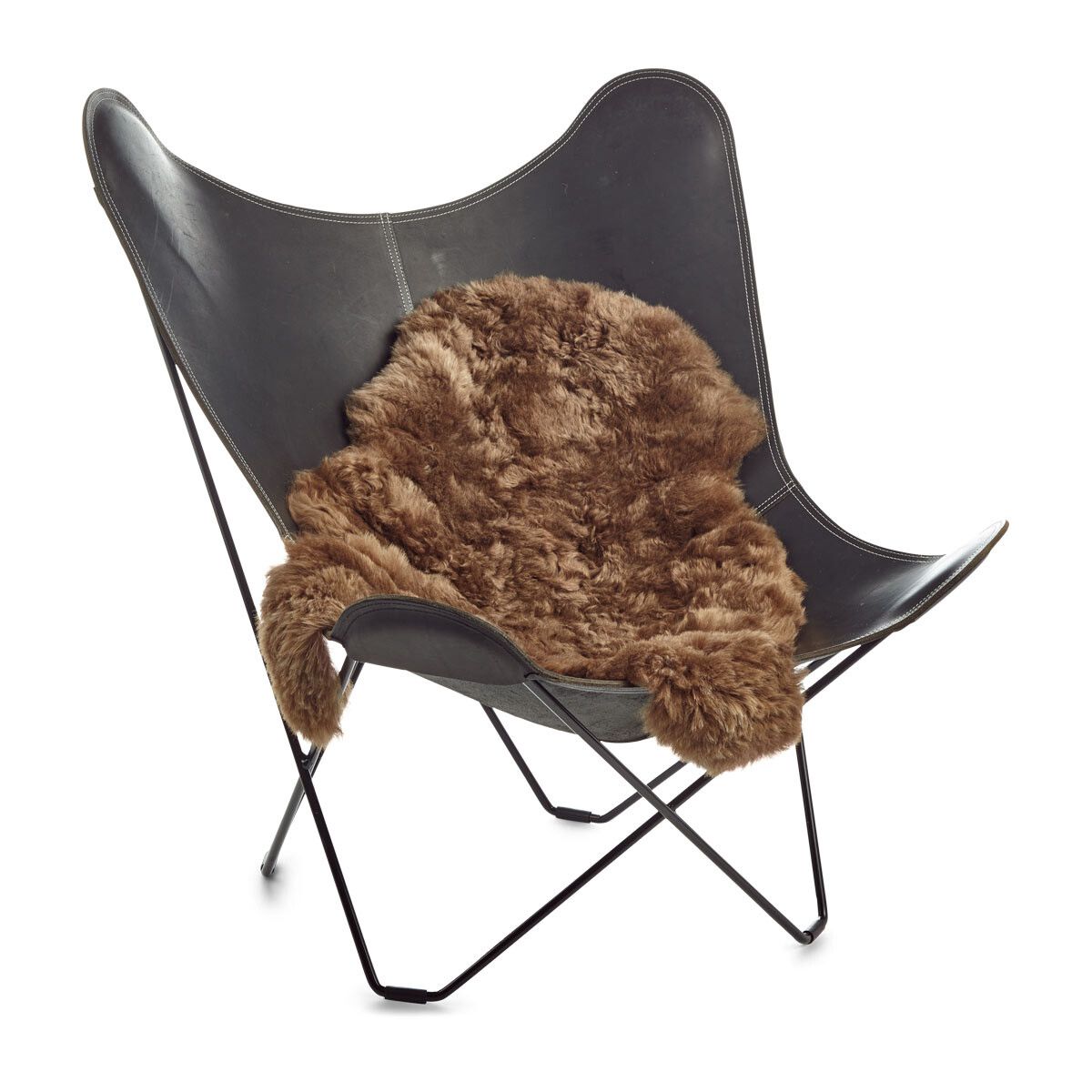Lammfell Premium | Kurzhaar | Island | 90-100x60 cm Rostbraun
