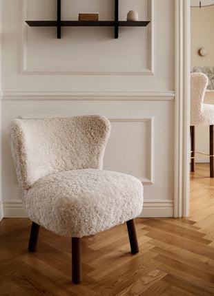 Emily Loungestuhl | Kurzhaar | Design Möbel Anthrazit