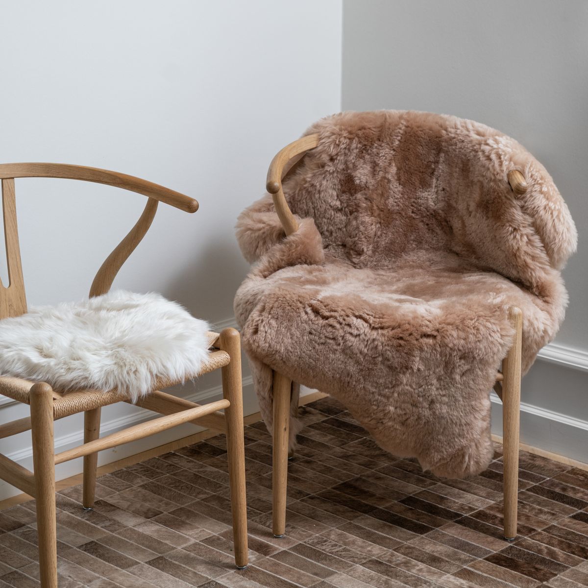 Lammfell Premium | Island | Doppelseitig | 90x60 cm Tan