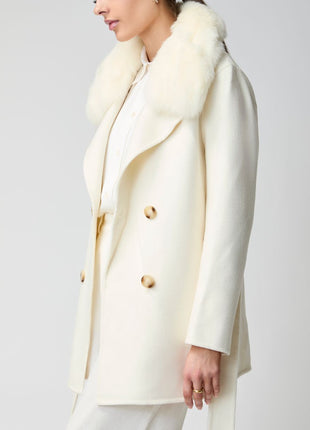 Charlott Mantel | Lammwolle, Fuchs Beige