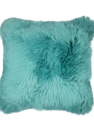 Fellkissen | Langhaar | Neuseeland | 50x50 cm Türkis