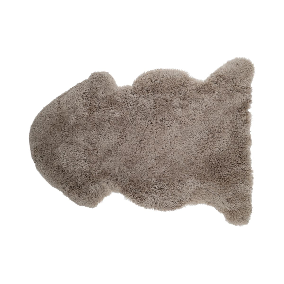 Lockiges Lammfell | Langhaar | Neuseeland | 90x60 cm Dunkelbeige