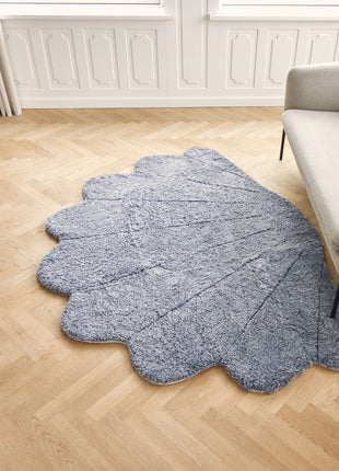 Shell Lammfell Designerteppich | Kurzhaar | Neuseeland | 210x150 cm Hellgrau