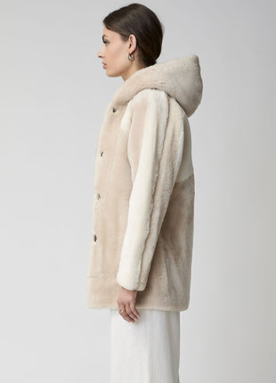 Leah Jacke | Doubleface Beige/Brun