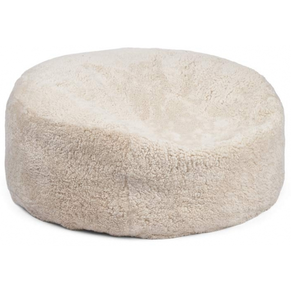 Lammfell Sitzsack | Kurzhaar | Neuseeland | 75x28 cm Perlweiß