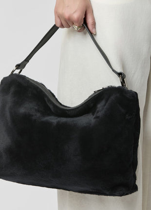 Olivia Maxi Tasche | Neuseeland Lammwolle Beige