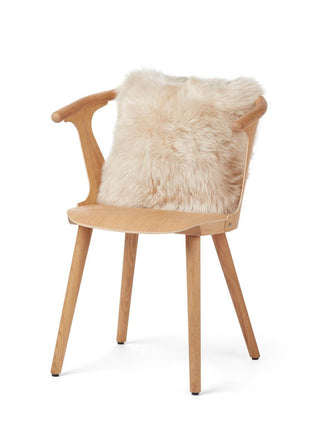 Fellkissen | Langhaar | Neuseeland | 40x40 cm Leinen