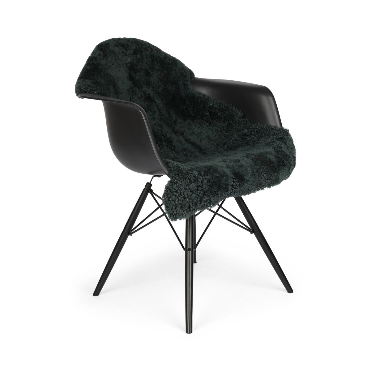 Merino Premium Lammfell | Kurzhaar | Neuseeland | 90x60 cm Blau/Grau