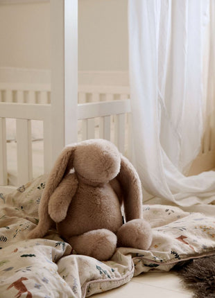 Kaninchen Kuscheltier | Lammwolle Weiß