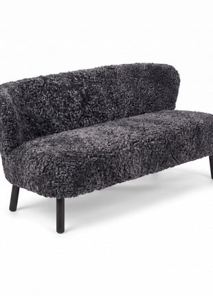 Emanuel Sofa | Zweisitzer | Design Möbel Anthrazit