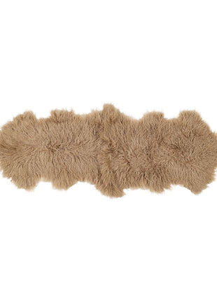 Doppeltes Lammfell | Tibet | 150x55 cm Warm Sand