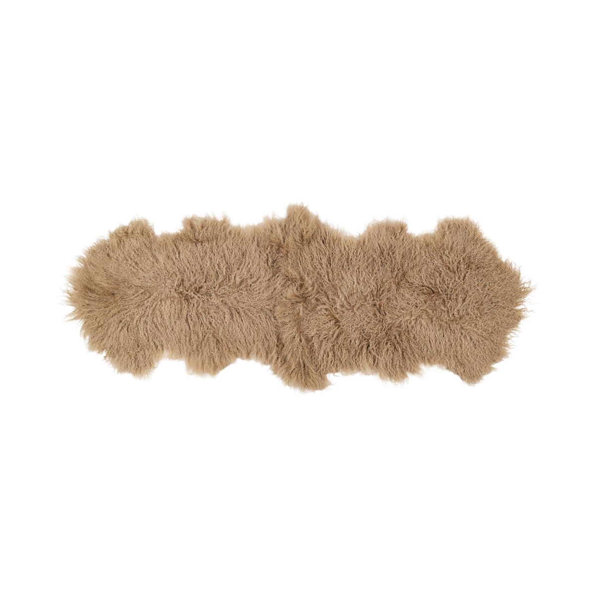 Doppeltes Lammfell | Tibet | 150x55 cm Warm Sand