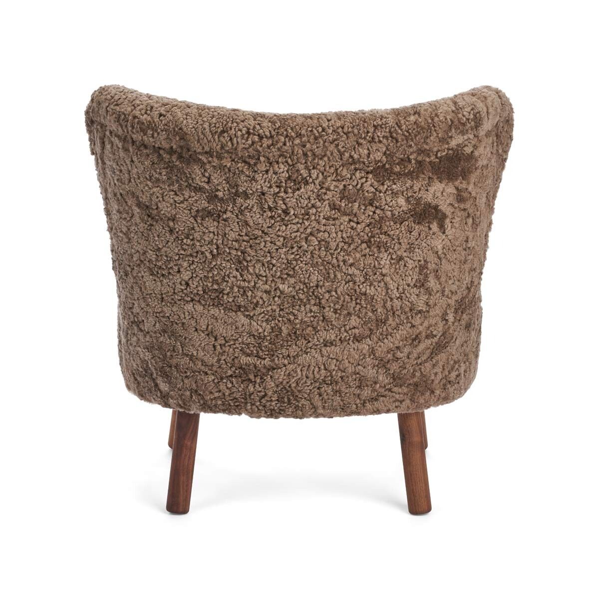 Emil Loungesessel | Premium Lammfell | Kurzhaar Taupe