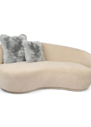 Fellkissenbezug | Langhaar | Neuseeland | 40x40 cm Hellgrau