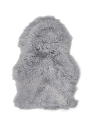 Merino Lammfell | Langhaar | Neuseeland | Mini | 65x45 cm Grau