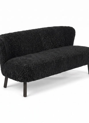 Emanuel Sofa | Zweisitzer | Design Möbel Schwarz