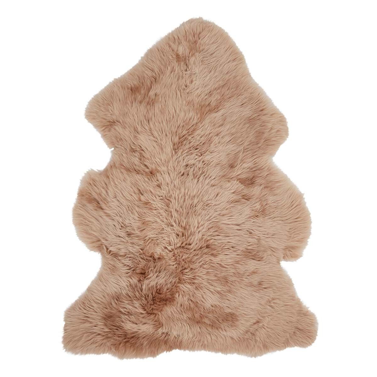 Merino Premium Lammfell | Langhaar | Neuseeland | 115x60 cm Warm Sand