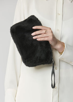 Nelly Clutch | Neuseeland | Lammwolle Lederbraun