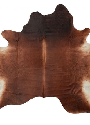 Unika Kuhfell | Dunkelbraun/Rot | 3 qm