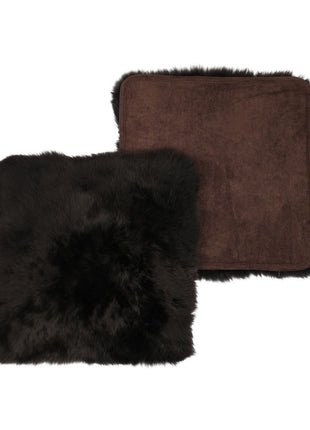 Sitzkissen | Langhaar | Neuseeland | Stoffrückseite | 40x40 cm Schokolade