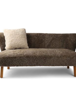 Emanuel Sofa | Zweisitzer | Design Möbel Taupe