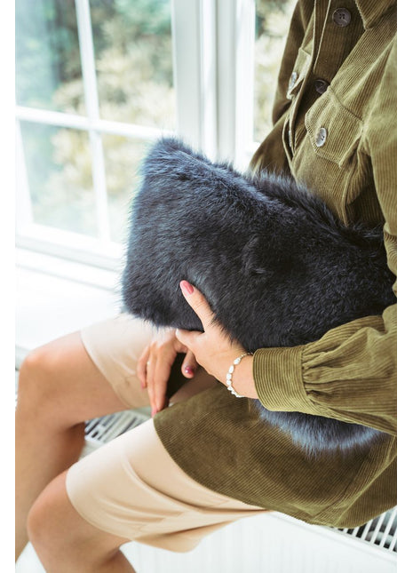 Maxi Elva Clutch | Waschbär Schwarz