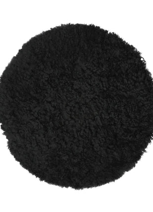 Stuhlauflage | Kurzhaar | Neuseeland | D34 cm Schwarz