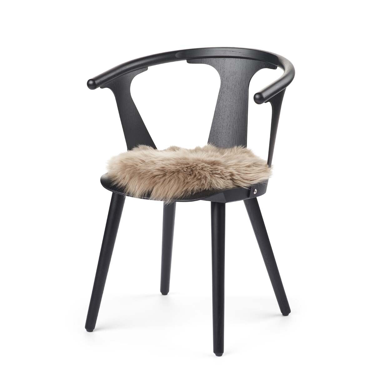 Lammfell Stuhlkissen Premium | Langhaar | Neuseeland | D38 cm