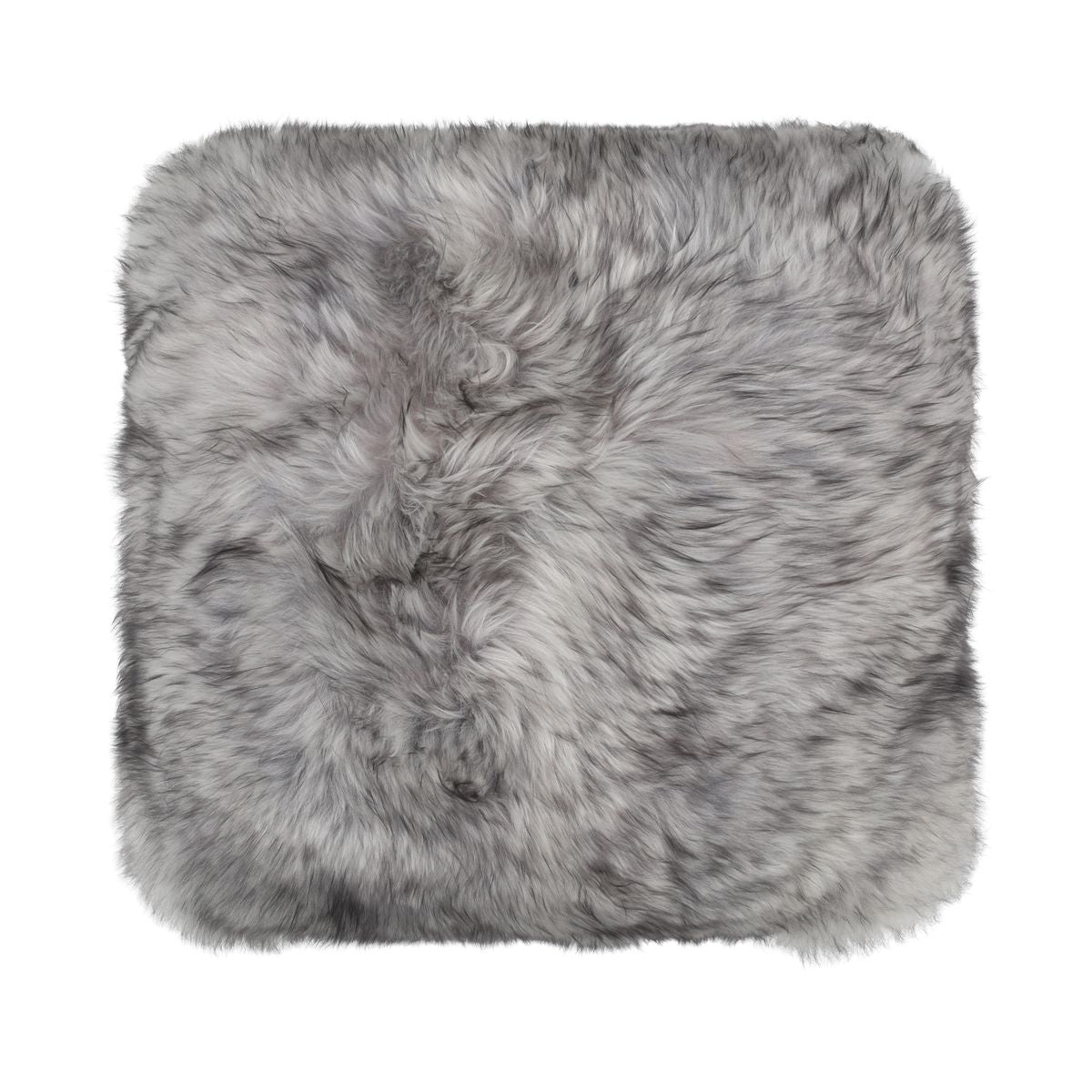 Premium Fellkissen | Toskana Lammfell | Doppelseitig | 40x40 cm & 52x52 cm Hellgrau